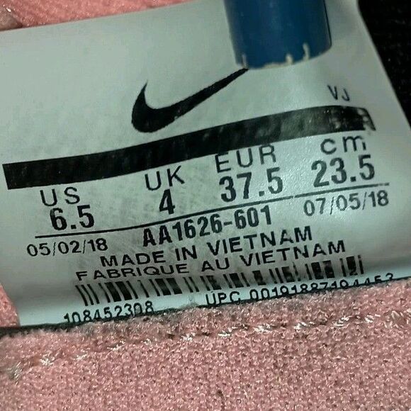 Nike Womens Legend React AA1626-601 Pink Black Running Shoes Sneakers Size 6.5 - Picture 8 of 16